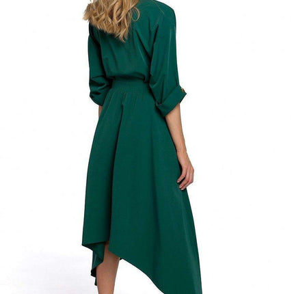 Modern Asymmetrical Envelope Daydress for Urban Elegance