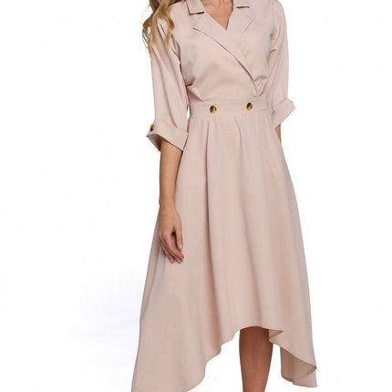 Modern Asymmetrical Envelope Daydress for Urban Elegance