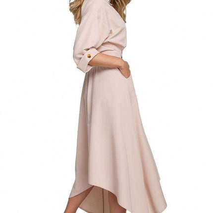 Modern Asymmetrical Envelope Daydress for Urban Elegance