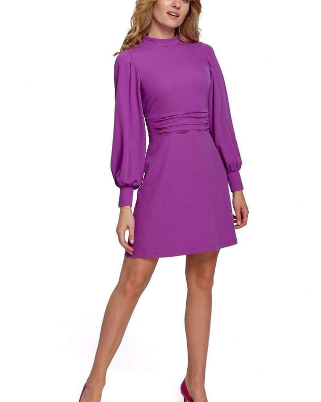 Chic Waist-Enhancing Day Dress