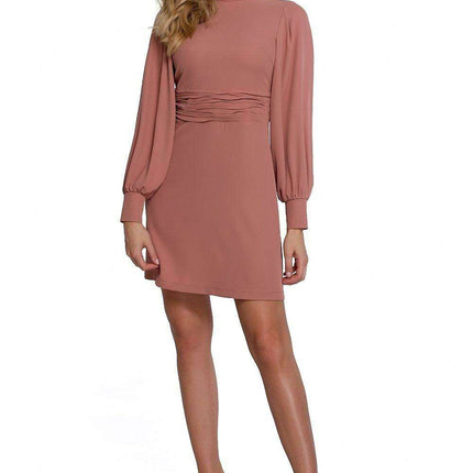 Chic Waist-Enhancing Day Dress