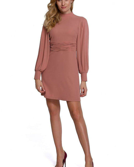 Chic Waist-Enhancing Day Dress