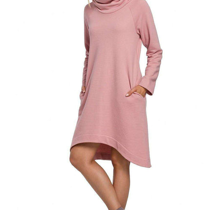 Elegant Asymmetrical Knit A-Line Dress
