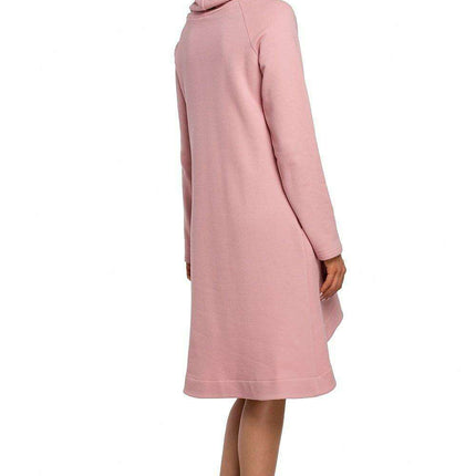 Elegant Asymmetrical Knit A-Line Dress