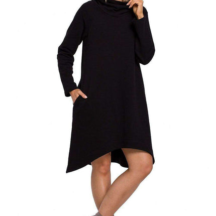 Elegant Asymmetrical Knit A-Line Dress