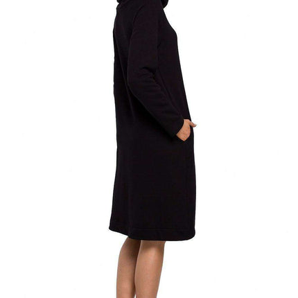 Elegant Asymmetrical Knit A-Line Dress