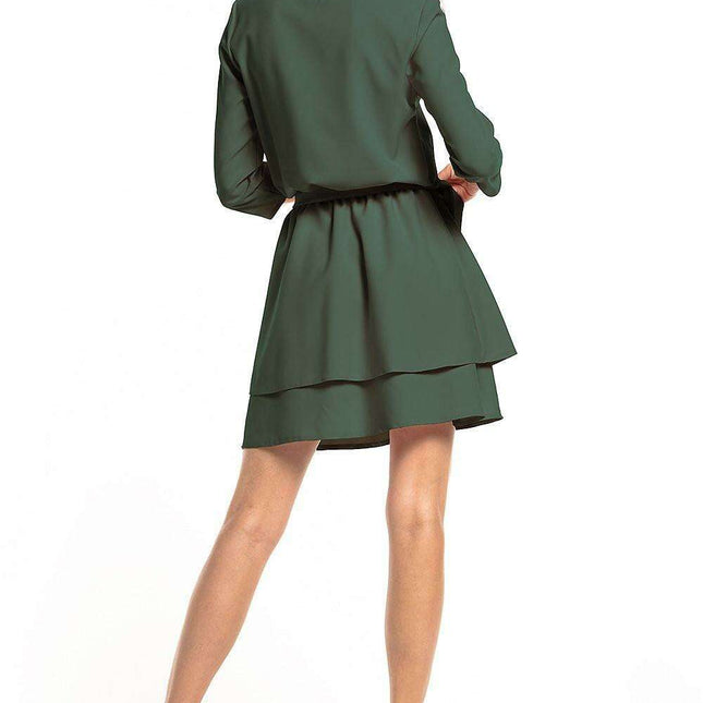 Tessita Elegant Double Skirt Daydress with 3/4 Sleeves