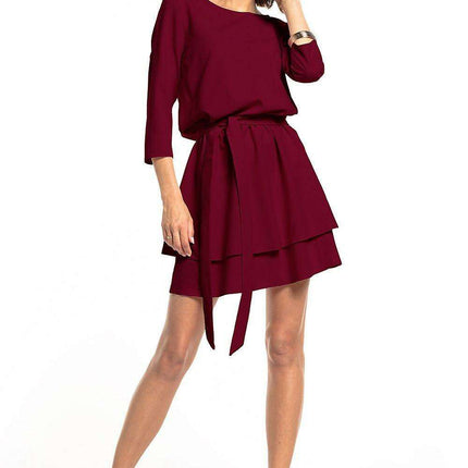 Tessita Elegant Double Skirt Daydress with 3/4 Sleeves