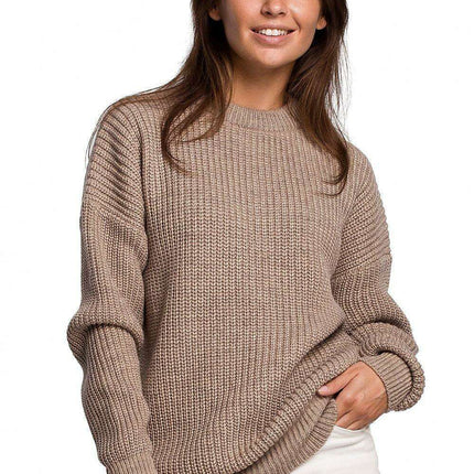 Knitted Ribbed Sweater for Ultimate Comfort