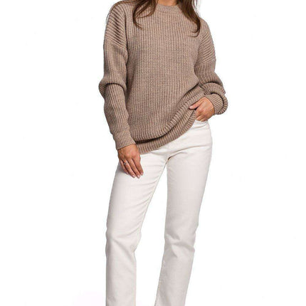 Knitted Ribbed Sweater for Ultimate Comfort