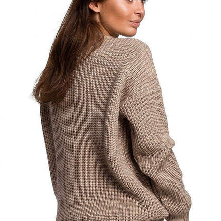 Knitted Ribbed Sweater for Ultimate Comfort