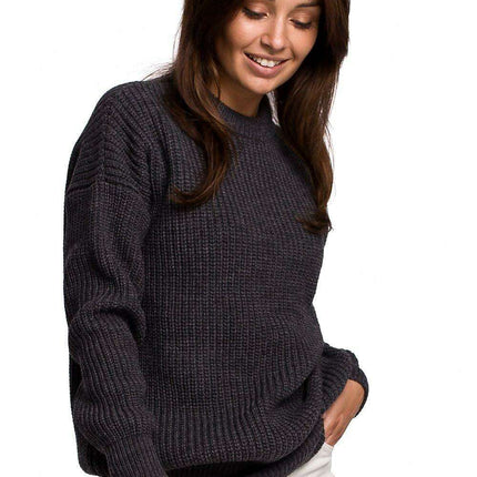 Knitted Ribbed Sweater for Ultimate Comfort