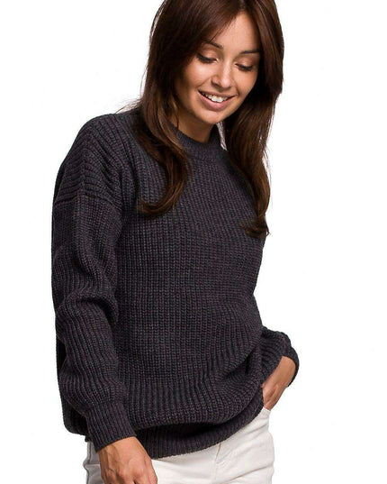 Knitted Ribbed Sweater for Ultimate Comfort