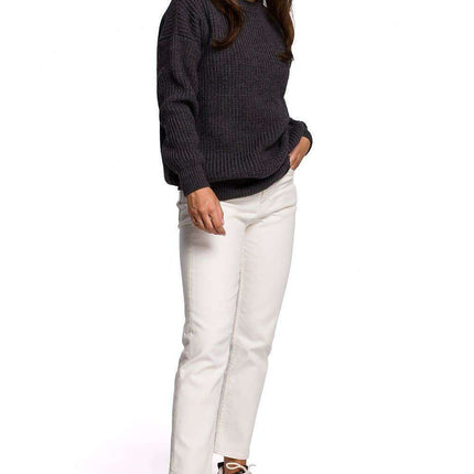 Knitted Ribbed Sweater for Ultimate Comfort