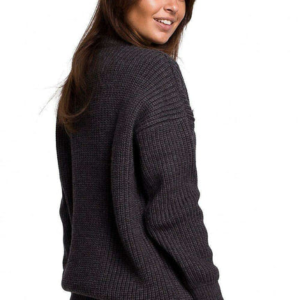 Knitted Ribbed Sweater for Ultimate Comfort