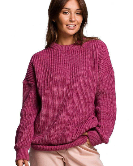 Knitted Ribbed Sweater for Ultimate Comfort