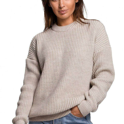 Knitted Ribbed Sweater for Ultimate Comfort