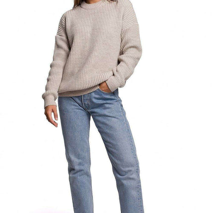 Knitted Ribbed Sweater for Ultimate Comfort