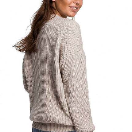 Knitted Ribbed Sweater for Ultimate Comfort