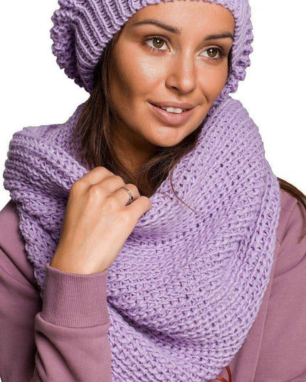 Snug Ribbed Winter Infinity Scarf