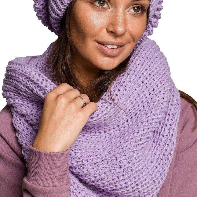 Snug Ribbed Winter Infinity Scarf