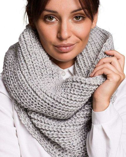Snug Ribbed Winter Infinity Scarf