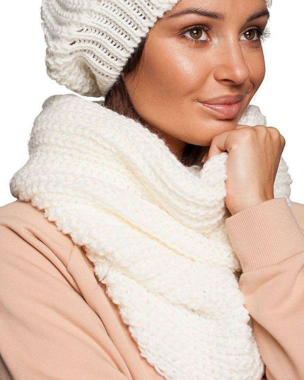 Snug Ribbed Winter Infinity Scarf
