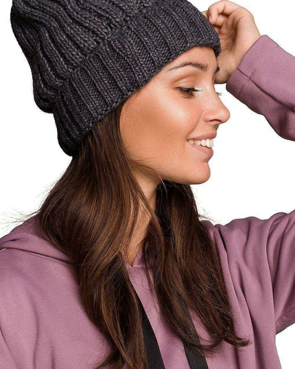 Chic Ribbed Knit Beanie for Winter Comfort