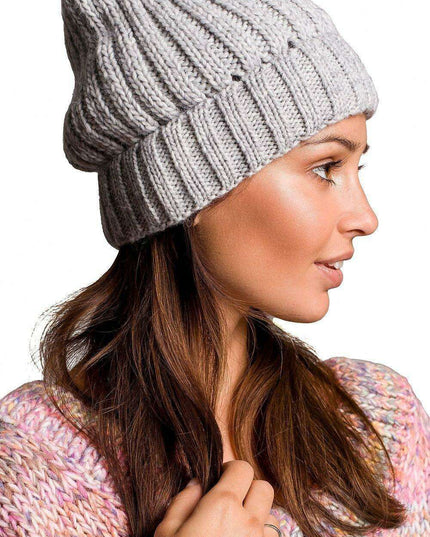 Chic Ribbed Knit Beanie for Winter Comfort