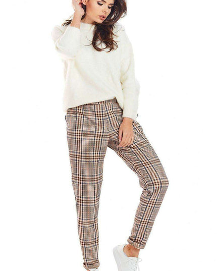 Trendy Checkered Trousers for Women: Fashionable and Versatile Pants