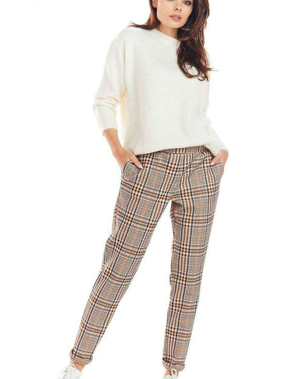 Trendy Checkered Trousers for Women: Fashionable and Versatile Pants