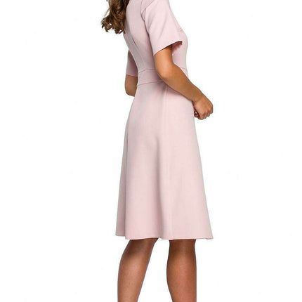 Sophisticated Trapeze Hem Midi Dress