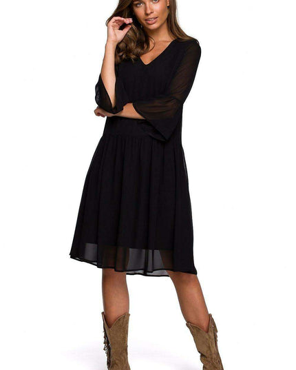 Chic Chiffon Layered Night Out Dress