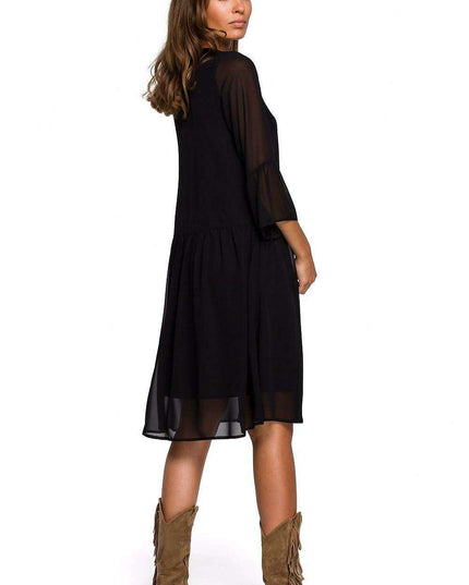 Chic Chiffon Layered Night Out Dress