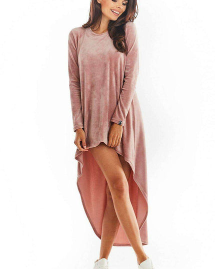 Elegant Velour Evening Gown