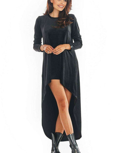 Elegant Velour Evening Gown