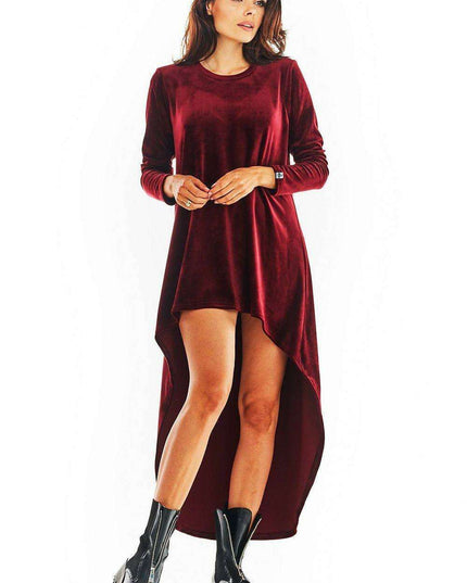 Elegant Velour Evening Gown