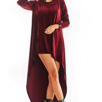 Elegant Velour Evening Gown