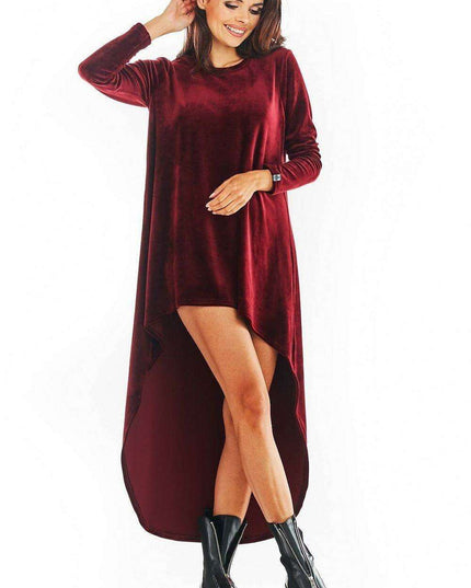 Elegant Velour Evening Gown