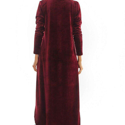 Elegant Velour Evening Gown