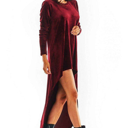 Elegant Velour Evening Gown