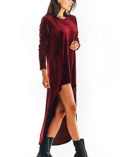 Elegant Velour Evening Gown