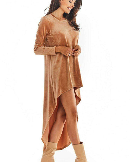 Elegant Velour Evening Gown