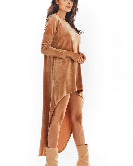 Elegant Velour Evening Gown