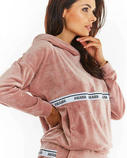 Velvety Comfort Kangaroo Pocket Hoodie