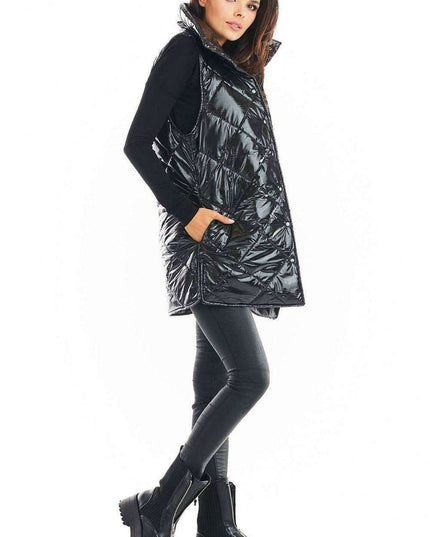 Stylish High Collar Quilted Sleeveless Vest for Women – Must-Have Autumn Layering in 4 Colors