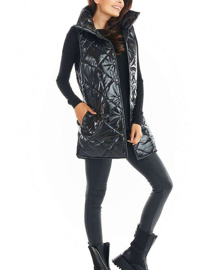 Stylish High Collar Quilted Sleeveless Vest for Women – Must-Have Autumn Layering in 4 Colors