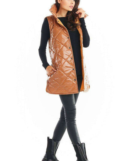 Stylish High Collar Quilted Sleeveless Vest for Women – Must-Have Autumn Layering in 4 Colors
