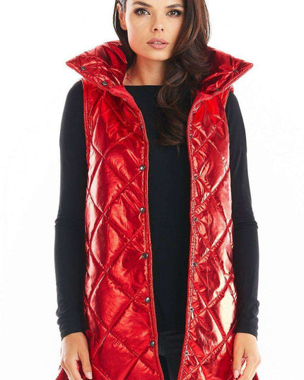 Stylish High Collar Quilted Sleeveless Vest for Women – Must-Have Autumn Layering in 4 Colors