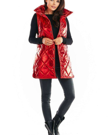 Stylish High Collar Quilted Sleeveless Vest for Women – Must-Have Autumn Layering in 4 Colors
